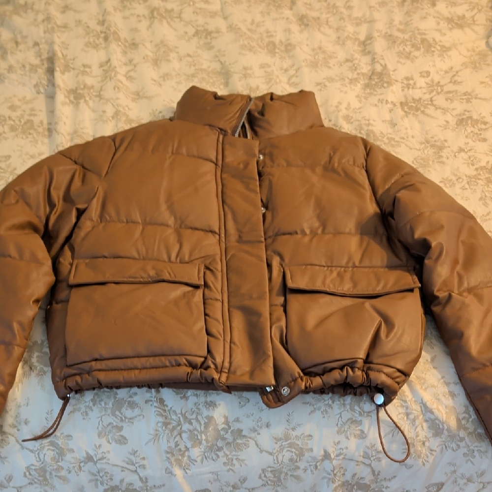 Madden Girl Brown Puffer Jacket
